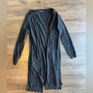 Love Tree Classic Black Fly Away Cardigan